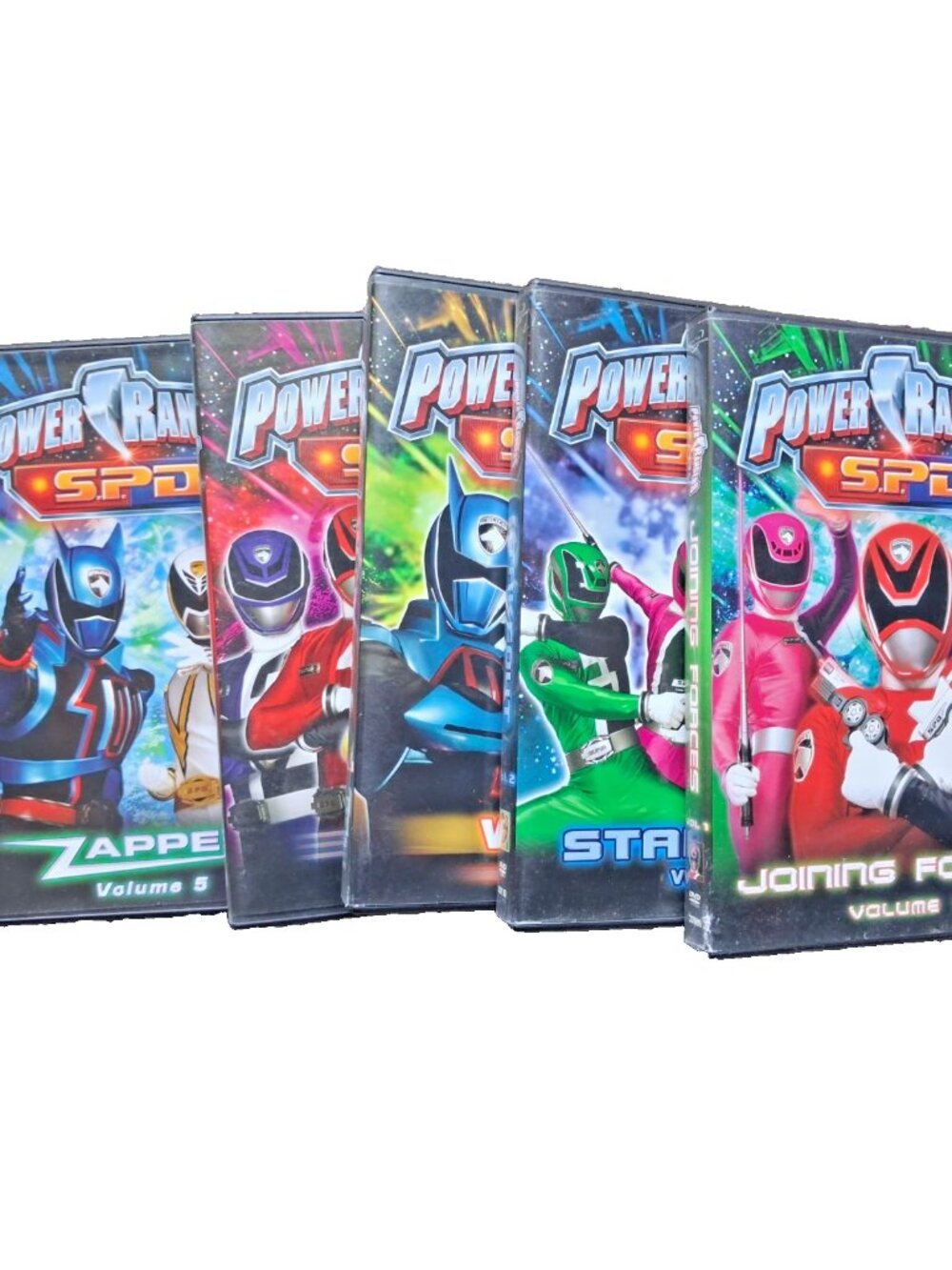 Power Rangers S.P.D. Complete DVD Set Vol 1-5 Joining Forces Stakeout Wired